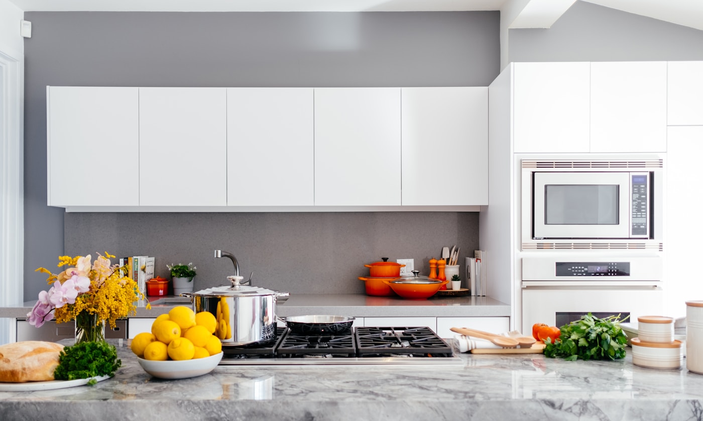 Organized kitchen cabinet in an everyday home