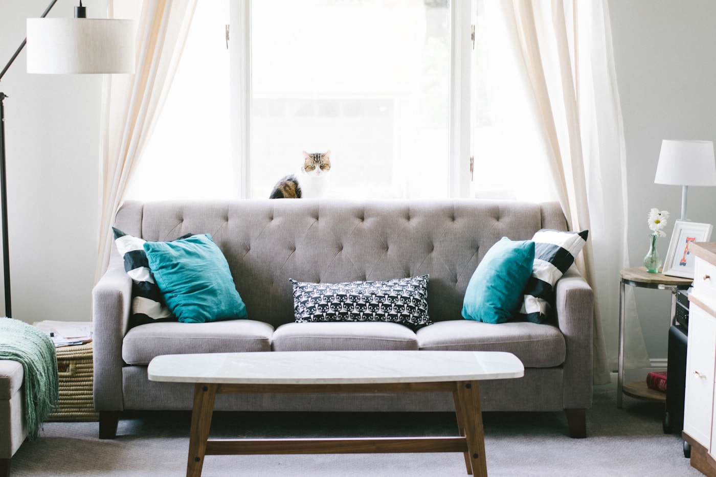 A practical organization scene in a lived-in home