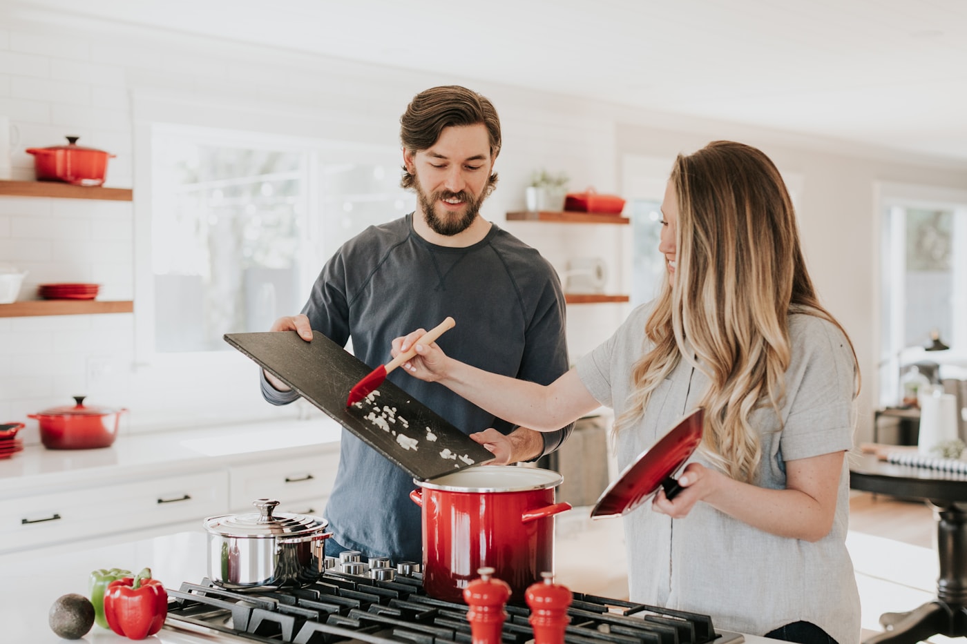 A practical kitchen scene in a lived-in home
