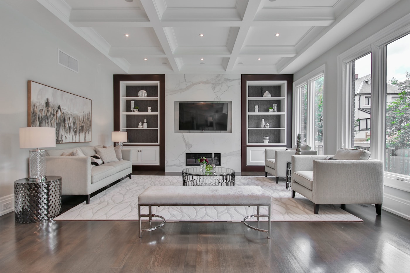 A practical organization scene in a lived-in home
