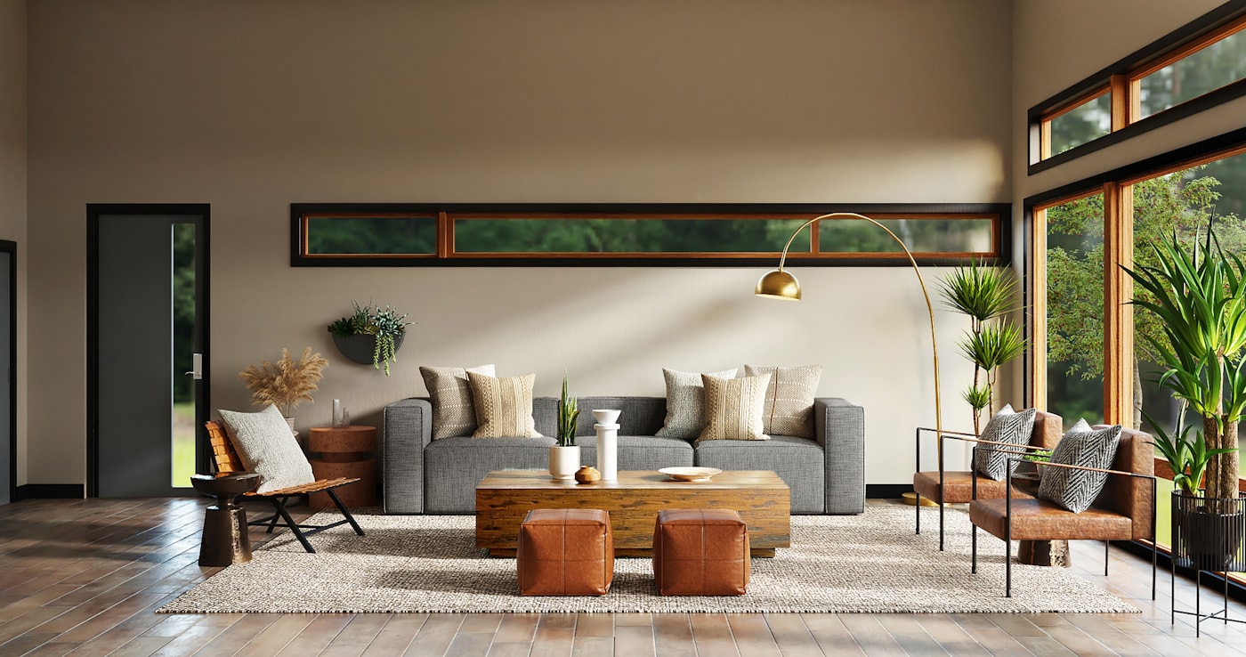 A practical organization scene in a lived-in home