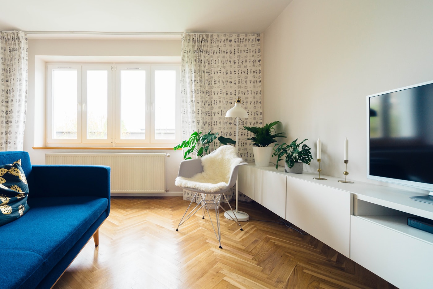 A practical everyday living scene in a lived-in home